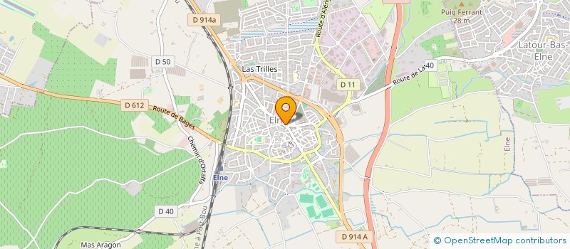 localisation de l'entreprise SCI LES SUREAUX à ELNE