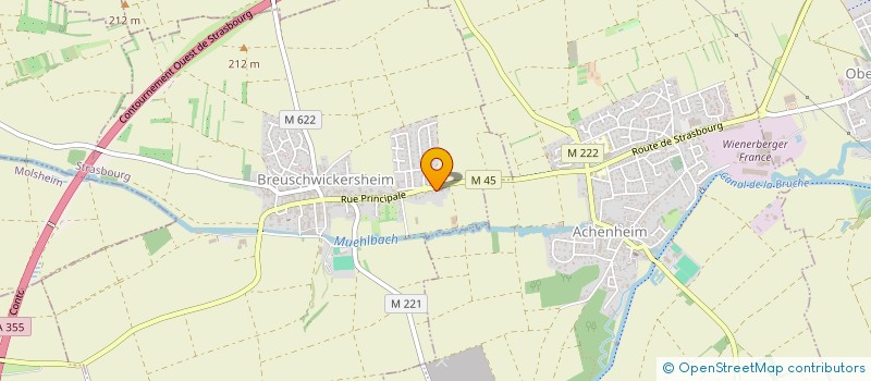 localisation de l'entreprise SCI LES SUREAUX  BREUSCHWICKERSHEIM