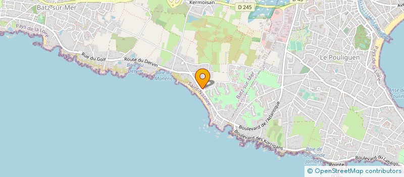 localisation de l'entreprise SCI LES SURFEURS  BATZ-SUR-MER