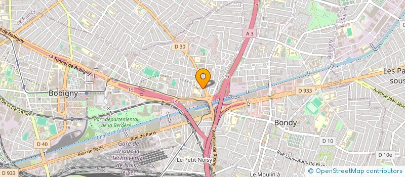 localisation de l'entreprise SCI LES SY  BOBIGNY