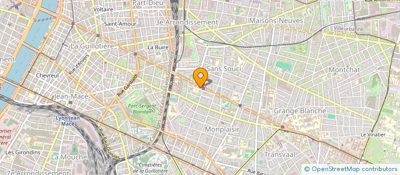 localisation de l'entreprise SCI LES SYBELLES  LYON