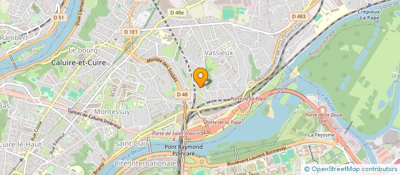 localisation de l'entreprise SCI LES SYBELS  CALUIRE-ET-CUIRE