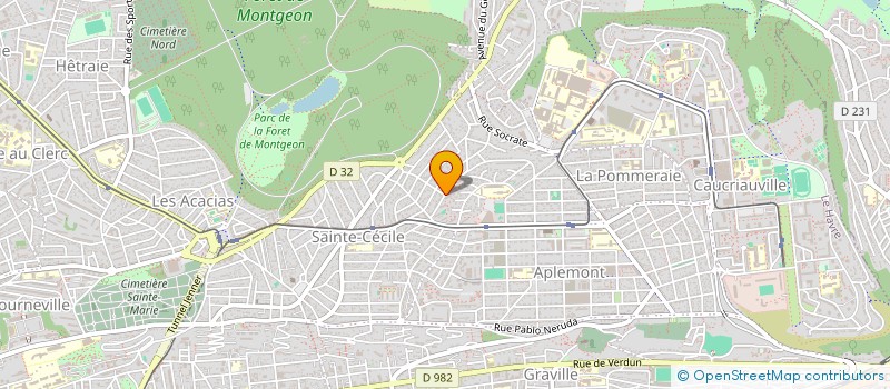 localisation de l'entreprise SCI LES SYCOMORES à LE HAVRE