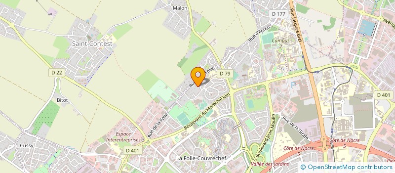 localisation de l'entreprise SCI LES SYLVAIN à CAEN
