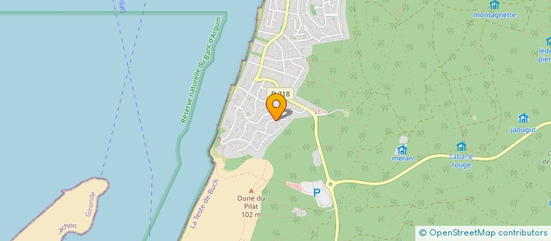 localisation de l'entreprise SCI LES SYLVAINS à LA TESTE-DE-BUCH