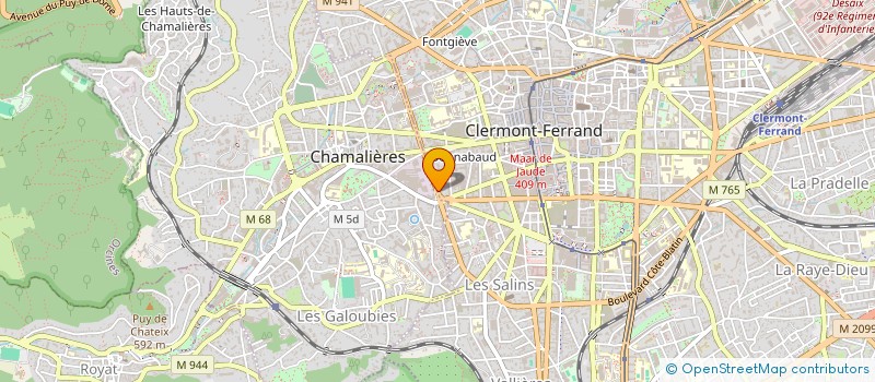 localisation de l'entreprise SCI LES SYLVES  CLERMONT-FERRAND