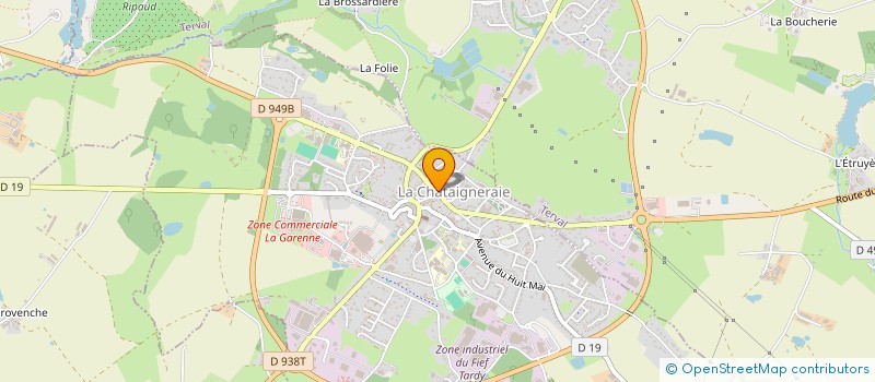 localisation de l'entreprise SCI LES T'OIS  LA CHATAIGNERAIE