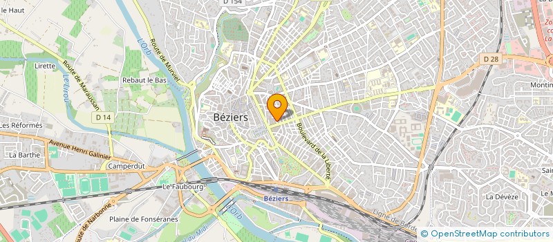 localisation de l'entreprise SCI LES TABELLIONS  BEZIERS