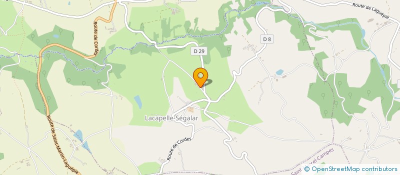 localisation de l'entreprise SCI LES TAILLADES  LACAPELLE-SEGALAR