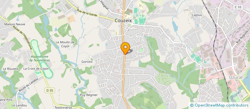 localisation de l'entreprise SCI LES TAILLES à COUZEIX