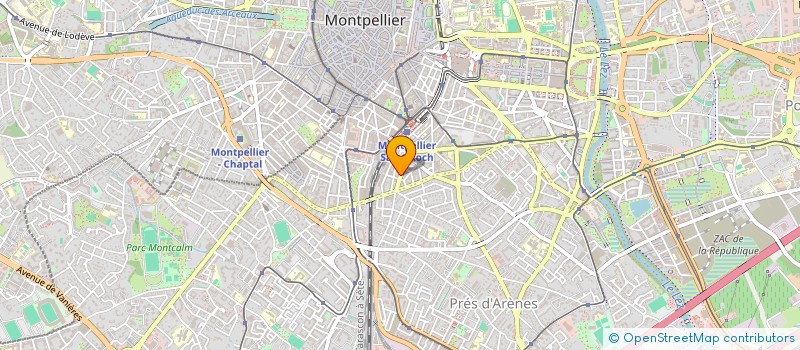 localisation de l'entreprise SCI LES TAMARINS à MONTPELLIER