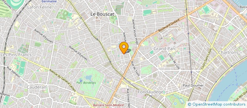 localisation de l'entreprise SCI LES TAMARIS  LE BOUSCAT