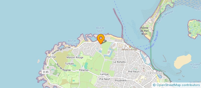 localisation de l'entreprise SCI LES TAMARIS  LE CROISIC