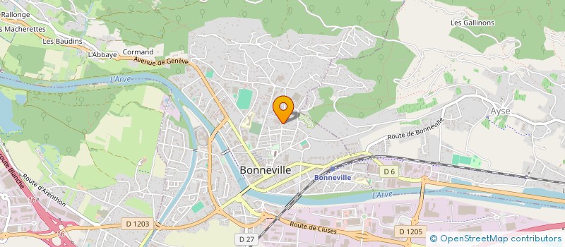 localisation de l'entreprise SCI LES TAMARIS  BONNEVILLE