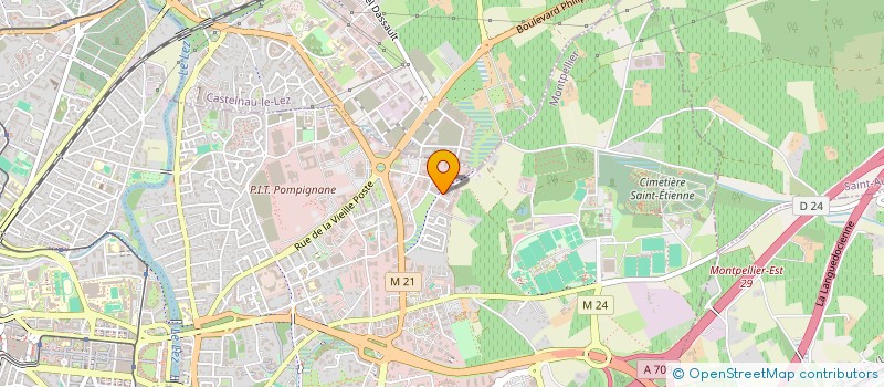 localisation de l'entreprise SCI LES TAMARIS à MONTPELLIER