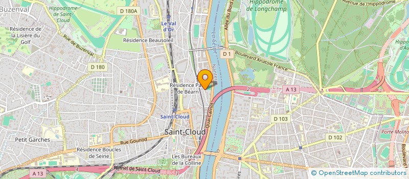 localisation de l'entreprise SCI LES TAMARIS à SAINT-CLOUD