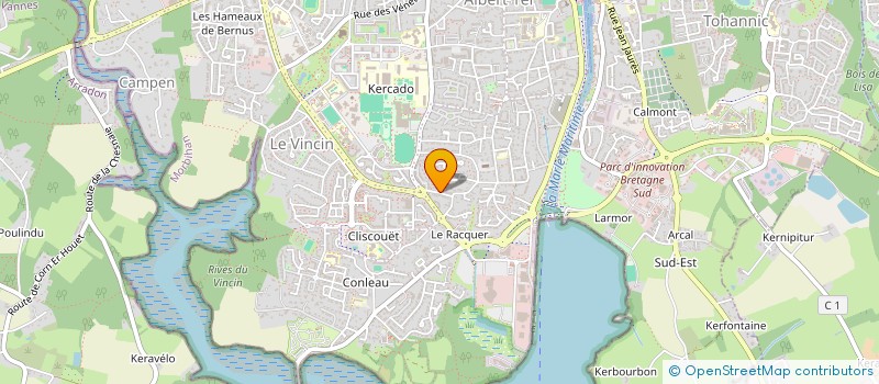 localisation de l'entreprise SCI LES TAMARIS à VANNES