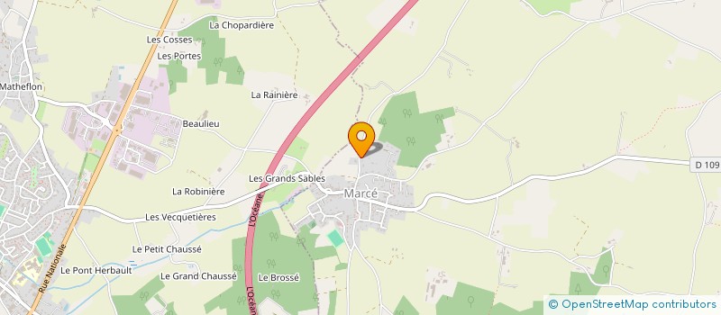 localisation de l'entreprise SCI LES TAMARIS  LOIRE-AUTHION