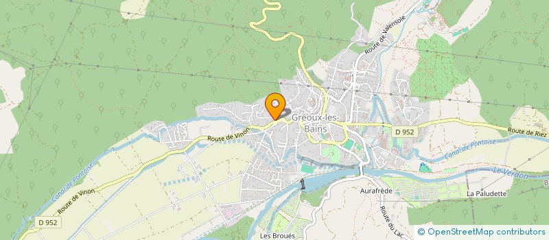 localisation de l'entreprise SCI LES TAMARIS  GREOUX-LES-BAINS