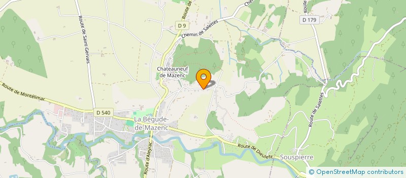 localisation de l'entreprise SCI LES TAMARIS  LA BEGUDE-DE-MAZENC