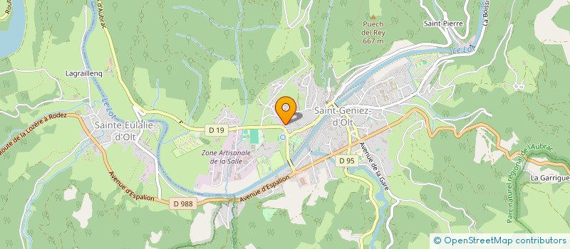 localisation de l'entreprise SCI LES TAMARIS  SAINT GENIEZ D'OLT ET D'AUBRAC