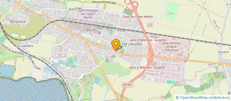 localisation de l'entreprise SCI LES TAMARIS D AYTRE  AYTRE