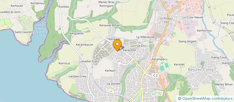 localisation de l'entreprise SCI LES TAMAYAS  CONCARNEAU