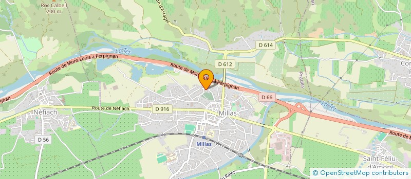 localisation de l'entreprise SCI LES TAMAYAS  MILLAS