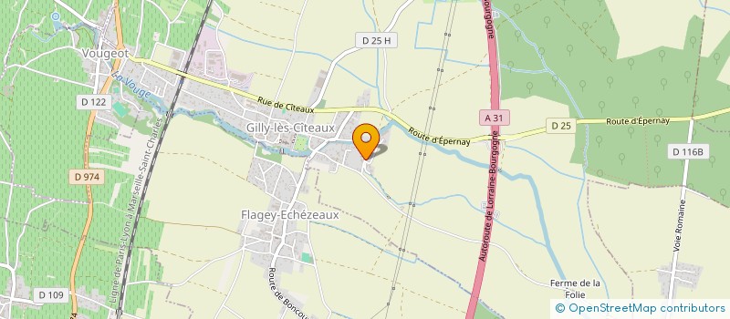 localisation de l'entreprise SCI LES TANNERIES  GILLY-LES-CITEAUX