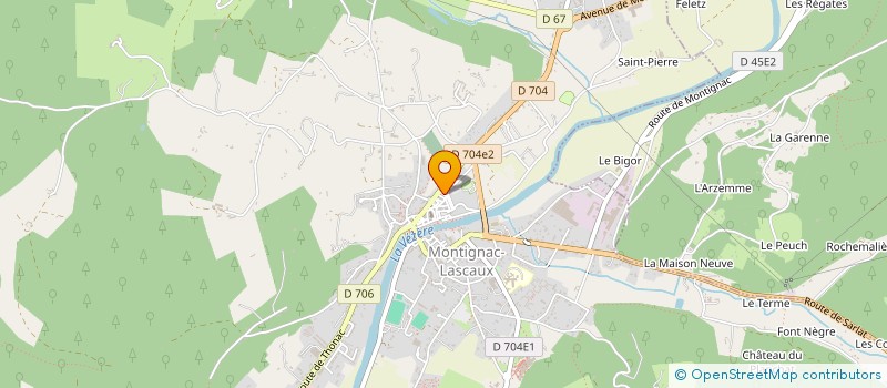 localisation de l'entreprise SCI LES TANNERIES à MONTIGNAC-LASCAUX