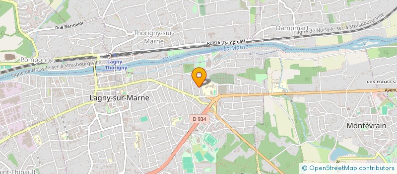 localisation de l'entreprise SCI LES TANNERIES  LAGNY-SUR-MARNE