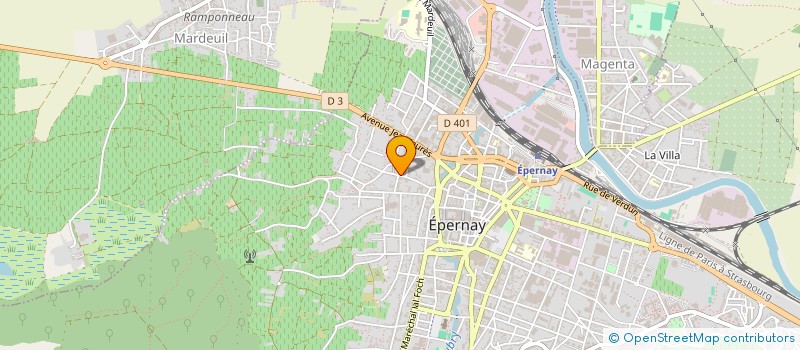 localisation de l'entreprise SCI LES TANNEURS à EPERNAY
