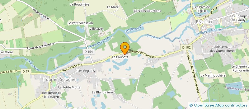 localisation de l'entreprise SCI LES TANNEURS  TOUR-EN-SOLOGNE