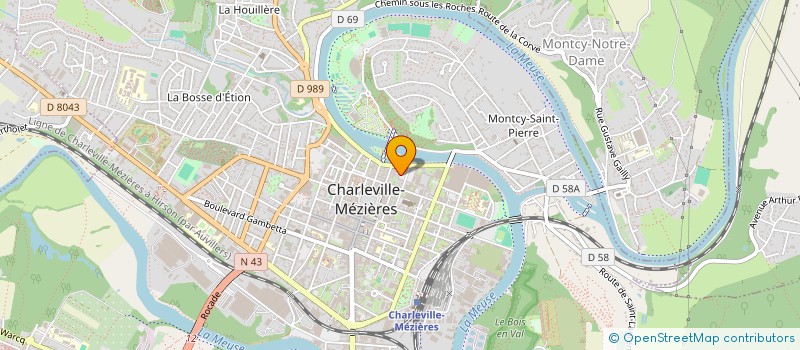 localisation de l'entreprise SCI LES TANNEURS DE L'AGRICULTURE  CHARLEVILLE-MEZIERES