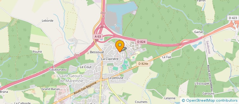 localisation de l'entreprise SCI LES TARBELLES à SAINT-GEOURS-DE-MAREMNE