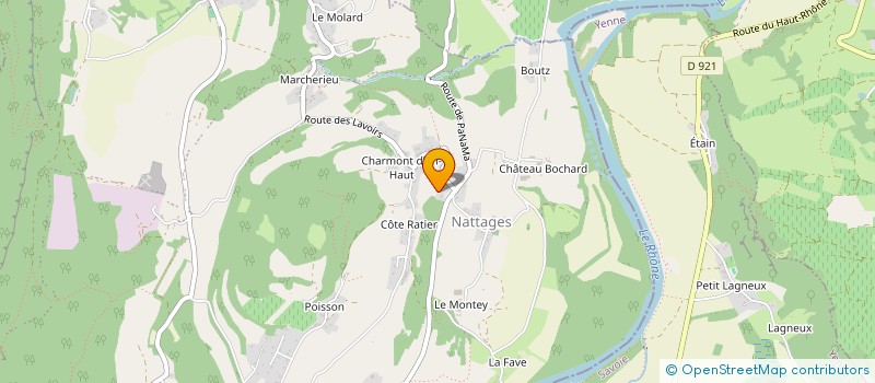 localisation de l'entreprise SCI LES TARDY  PARVES ET NATTAGES