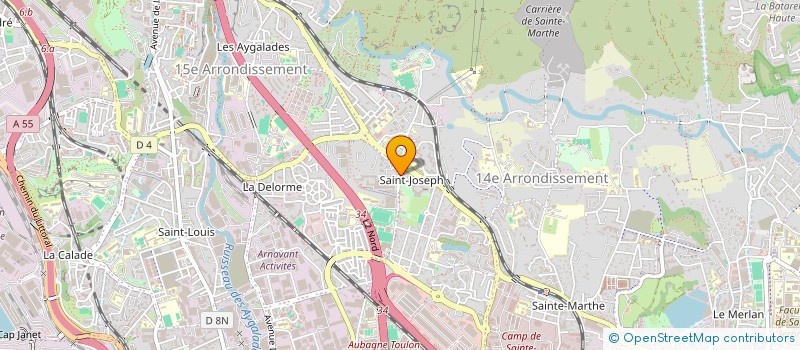 localisation de l'entreprise SCI LES TAUREAUX à MARSEILLE