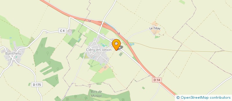 localisation de l'entreprise SCI LES TAVERNES  CLERY-EN-VEXIN