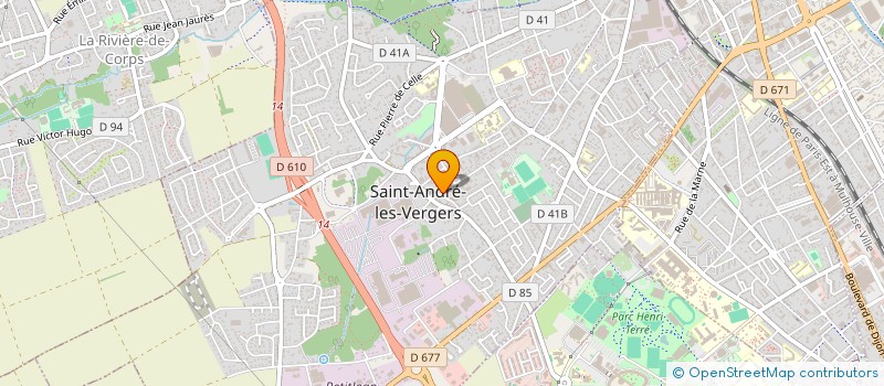 localisation de l'entreprise SCI LES TEIGNES  SAINT-ANDRE-LES-VERGERS