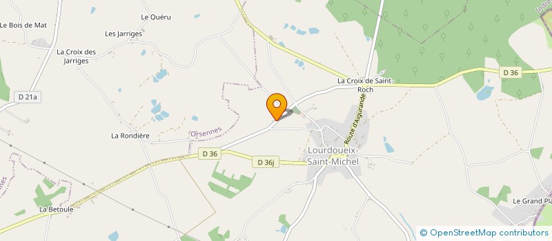 localisation de l'entreprise SCI LES TEILLONS à CROZON-SUR-VAUVRE