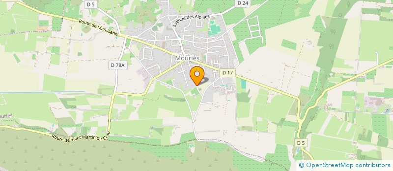 localisation de l'entreprise SCI LES TEMPLIERS 33 BIS  MOURIES