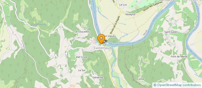 localisation de l'entreprise SCI LES TEMPLIERS à CASTELNAUD LA CHAPELLE