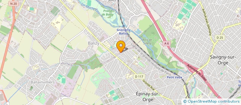 localisation de l'entreprise SCI LES TEMPLIERS  EPINAY-SUR-ORGE