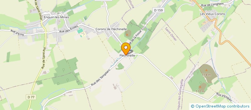 localisation de l'entreprise SCI LES TEMPLIERS  ENQUIN-LEZ-GUINEGATTE