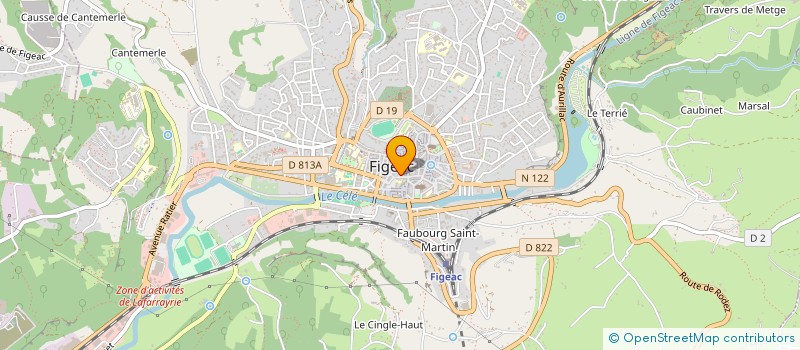 localisation de l'entreprise SCI LES TEMPLIERS  FIGEAC