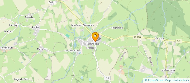 localisation de l'entreprise SCI LES TEMPLIERS  LA FORET-DU-TEMPLE