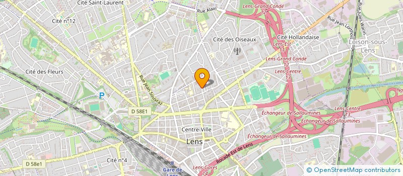 localisation de l'entreprise SCI LES TERRAGES  LENS