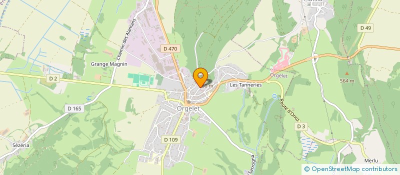 localisation de l'entreprise SCI LES TERRASSES à ORGELET