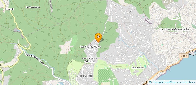 localisation de l'entreprise SCI LES TERRASSES à GRIMAUD
