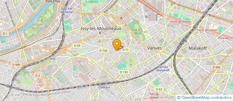 localisation de l'entreprise SCI LES TERRASSES à ISSY-LES-MOULINEAUX